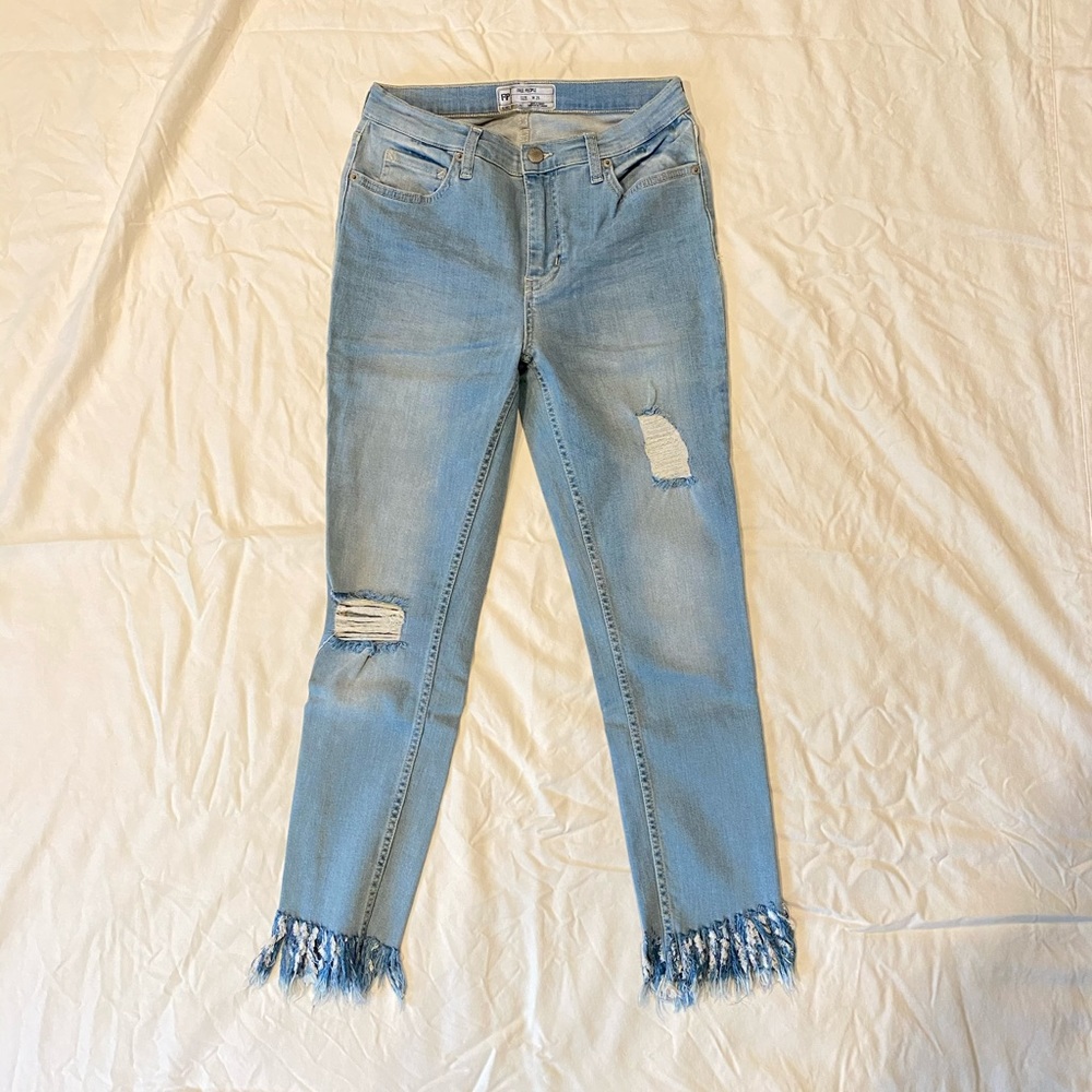 Free People Great Heights Freyed Skinny Jeans